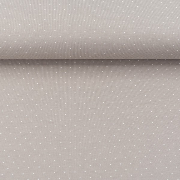 Jersey Tiny Dots Tender Taupe