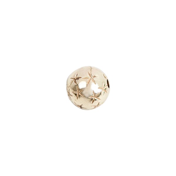 Rico Design Kugel mit Sternen gold 10mm 10 Stück