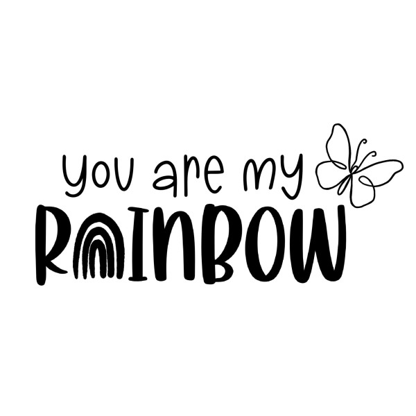 Bügelbild You are my Rainbow